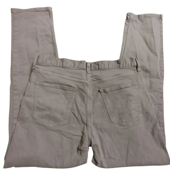 Old Navy Light Gray Plain Pockets Slim Fit Pants jeans 34 X 32 - Picture 2 of 3